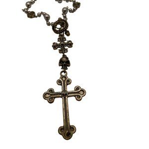 Costume Jewelry Rosary Gothic